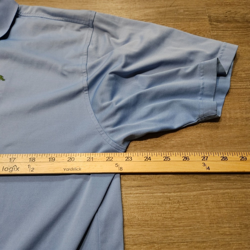 Peter Millar Summer Comfort Polo Shirt Mens Large Blue Golf Performance Polo - Picture 7 of 9